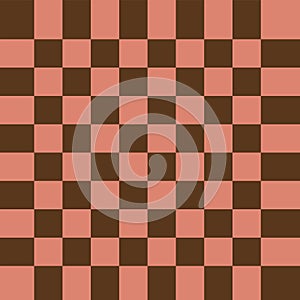 Abstract brown colour checkboard pattern background