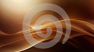 Abstract Brown and Gold Wavy Background