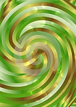 Abstract Brown and Green Whirl Background