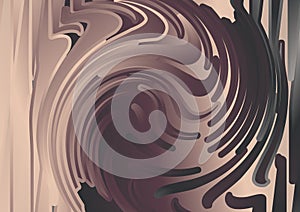 Abstract Brown and Grey Twirl Background Texture