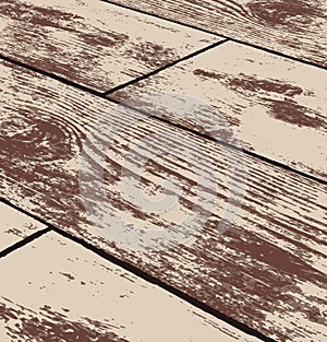 Abstract brown grunge wood texture in perspective