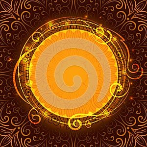 Abstract brown mystic lace background with swirl
