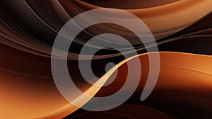 Abstract brown neon background. Shiny moving lines and waves. Glowing neon pattern for backgrounds, banners, wallpapers
