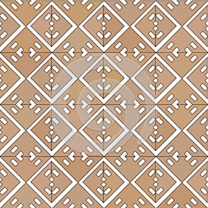 Abstract Brown Square Background, Bricks And Planks