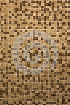 Abstract brown square mosaic background