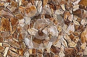 Abstract brown stonewall background