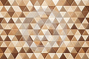 Abstract brown triangular geometric pattern background texture for design projects. Generative AI