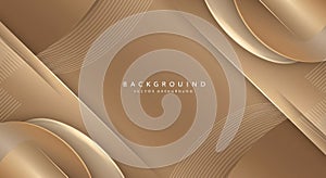 Abstract brown vector background featuring overlapping geometric shapes, primarily