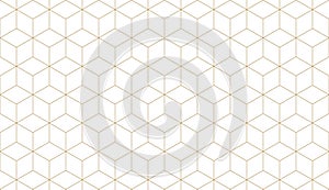 Abstract brown white hexagon, geometric background, polygon pattern, network concept