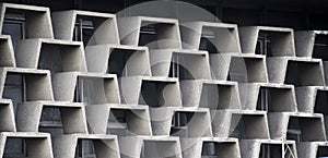 Abstract brutalistic architecture