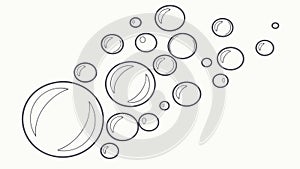 Abstract Bubbles Pattern Vector: Playful, Dynamic, Background Design Element, vector design Generative AI