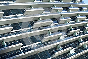 Abstract Building Balconies