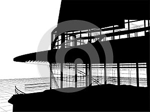 Abstract Building Construction Vector 07