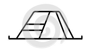 Abstract building icon, structure, architecture, development, vector design Generative AI