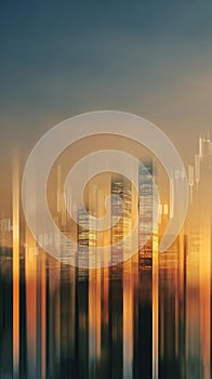 Abstract Buildings and Graph Motion Blur