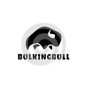 abstract bulking bull logo concept. Vector illustration