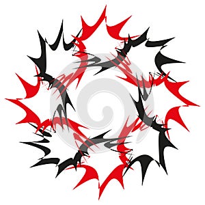 Abstract burst pattern. Sharp radial lines. Dynamic explosion effect. Vector chaotic design
