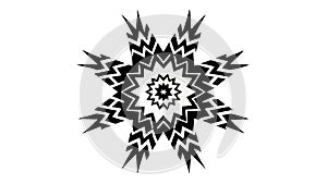 Abstract Bursting Star Pattern, Dynamic Geometric Explosion, vector design Generative AI
