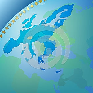 Abstract business background europe map