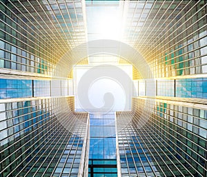 Abstract business background made of details of corporate buildings