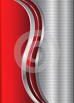 Abstract business background red silver