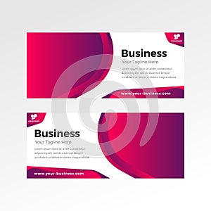 Abstract Business Banner Gradient Background