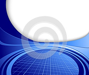 Abstract business blue hi-tech template