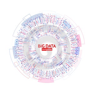 Abstract business data visualisation. Futuristic information transfer concept. Visual data complexity.