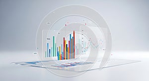 Abstract Business Data Visualization