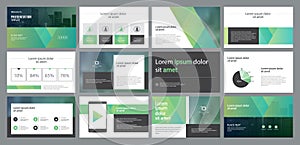 Business presentation template design and page layout design for brochure ,book , magazine,annual report photo