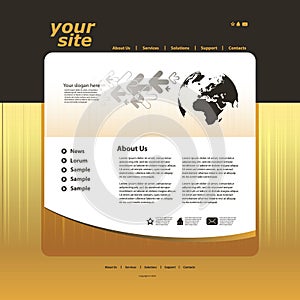 Abstract business web site design template vector