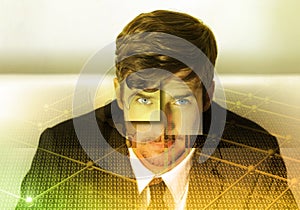 Abstract businessman