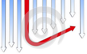 Abstract businsess arrows