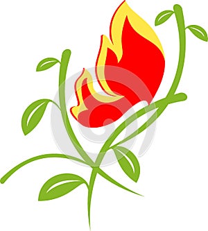 Abstract butterfly design element