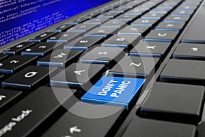 Abstract button on computer keyboard