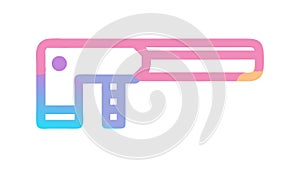 Abstract Caliper or Measuring Tool Icon, vector design Generative AI