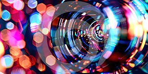Abstract camera lens background