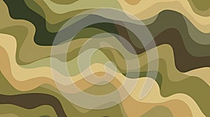 Abstract camo design in earth tones. Background. Concept of nature-inspired concealment, tactical wear, forest photo