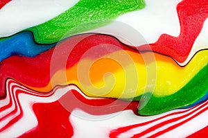 Abstract candy canes colors