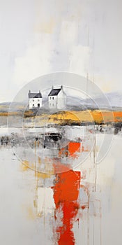 Abstract Canvas Painting: Scotland\'s Reborn Landscape