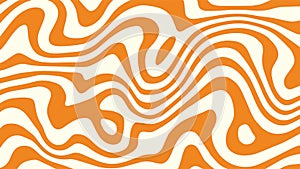 Abstract caramel pattern. Striped wavy peanut butter background. Vector banner with toffee texture.