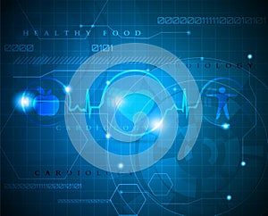 Abstract cardiogram