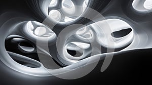 Abstract Cave Interior Light and Shadow Play