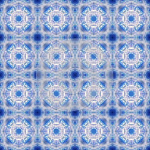 Abstract celestial blue seamless pattern. Skiey background.