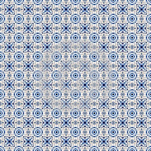 Abstract celestial blue seamless pattern. Skiey background. photo