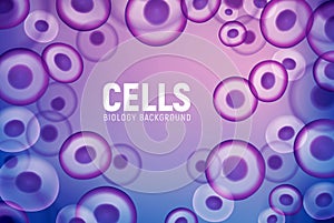 Abstract cell background, human biology science medical nucleus. Vector cell virus stem