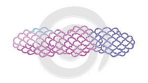 Abstract Cellular Mesh Pattern Vector, Digital Network Texture, vector design Generative AI