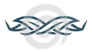 Abstract Celtic Knot Interlocking Pattern Decorative Vector, vector design Generative AI