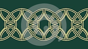 Abstract Celtic Knot Interlocking Pattern, vector design Generative AI