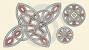 Abstract Celtic Knot Pattern Vector Design, vector design Generative AI